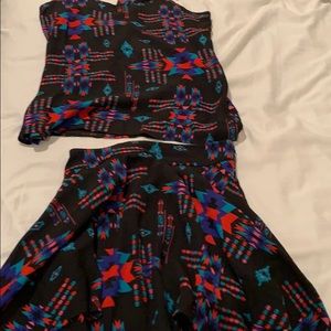 Gianni Bini top with matching skirt